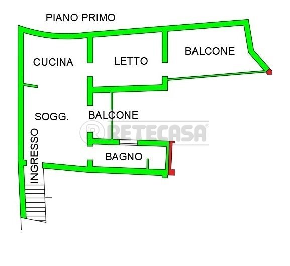 Piante.jpg - Two-room apartment Bondeno - floor plans 1