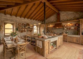 Soggiorno con cucina a isola 2.jpg - Appartamento Via Vittorio Emanuele II 999, Borgo Ticino - foto 2