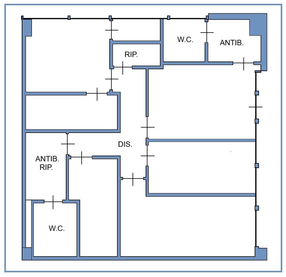 UFFICIO colore - Copia.png - Locale Commerciale Via Orzinuovi, Brescia (zona Chiesanuova) - planimetria 1