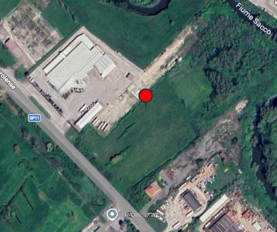 punta sul terreno 2.png - Terreno edificabile Via Morolense 61, Patrica - foto 1