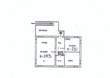 PLANIMETRIA 1 piano.jpg - Villa Trifamiliare Strada del Giardino 180, Senigallia - foto 19