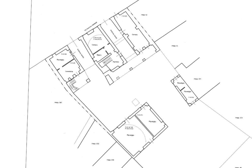 Semi-detached house Via giacomo matteotti, Candelo - floor plans 1