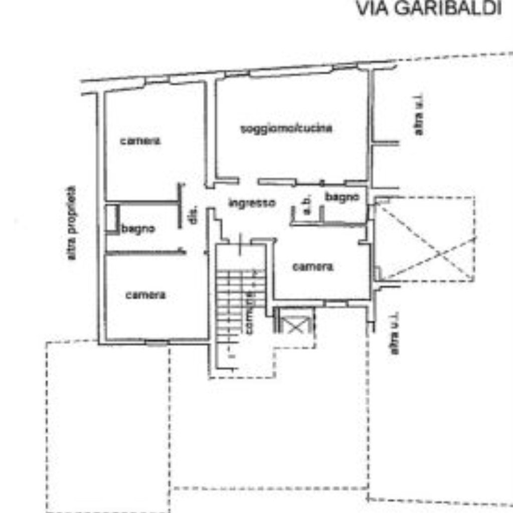 Four-room apartment Via Giuseppe Garibaldi, 34, Imola - floor plans 1