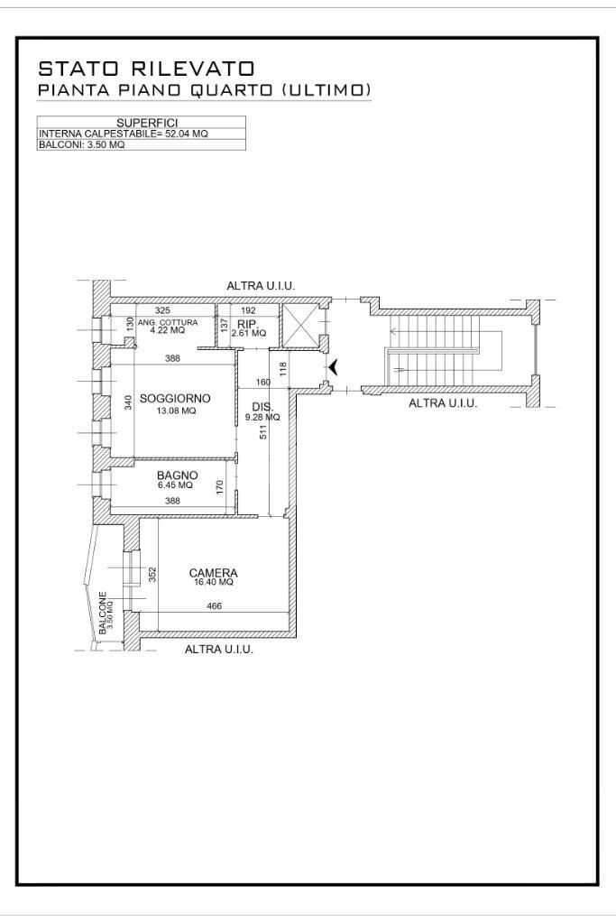Bilocale Via Filippo Juvarra, Nichelino - planimetria 1