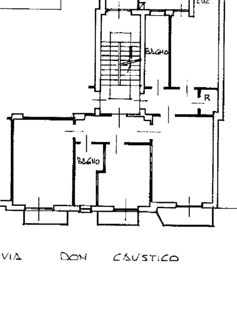 Four-room apartment Via Don Caustico, Grugliasco - floor plans 1
