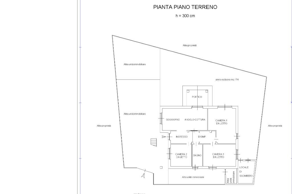 Portion of a house Via Domenico Minelli, Poirino - floor plans 1