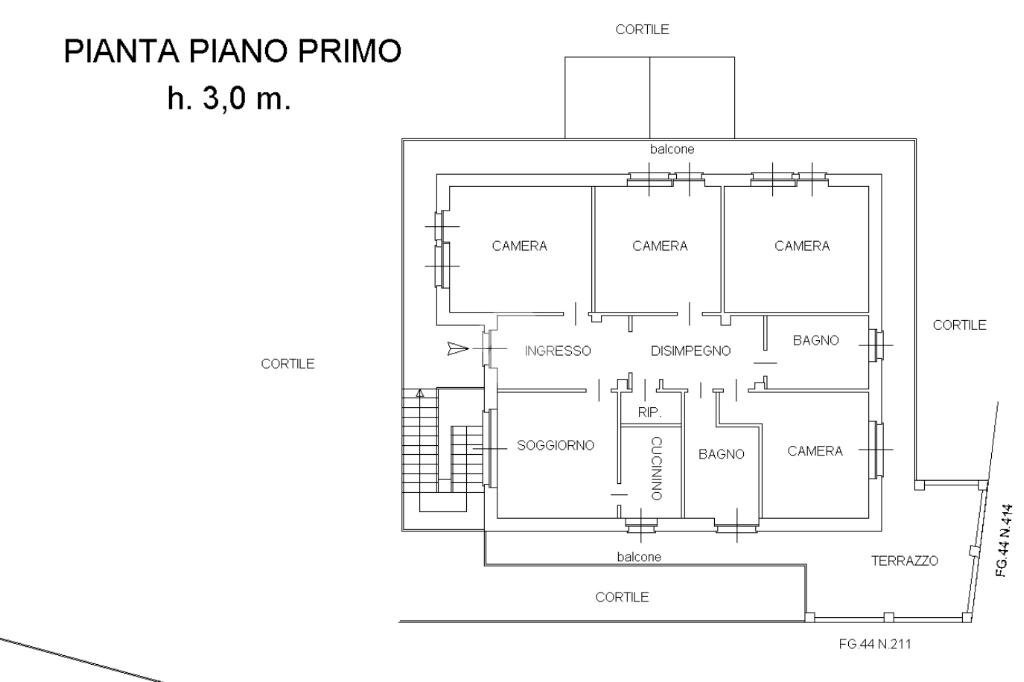 Porzione di casa Via Domenico Minelli, Poirino - planimetria 1