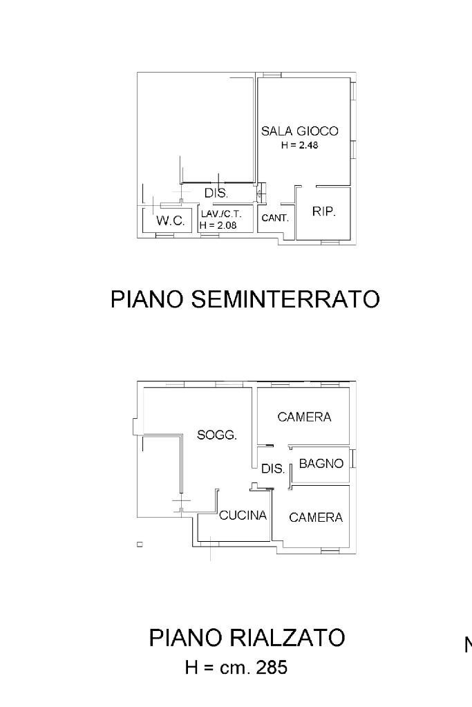Villa Trifamiliare Via Alessandro Coppi, Castelnuovo Rangone - planimetria 1