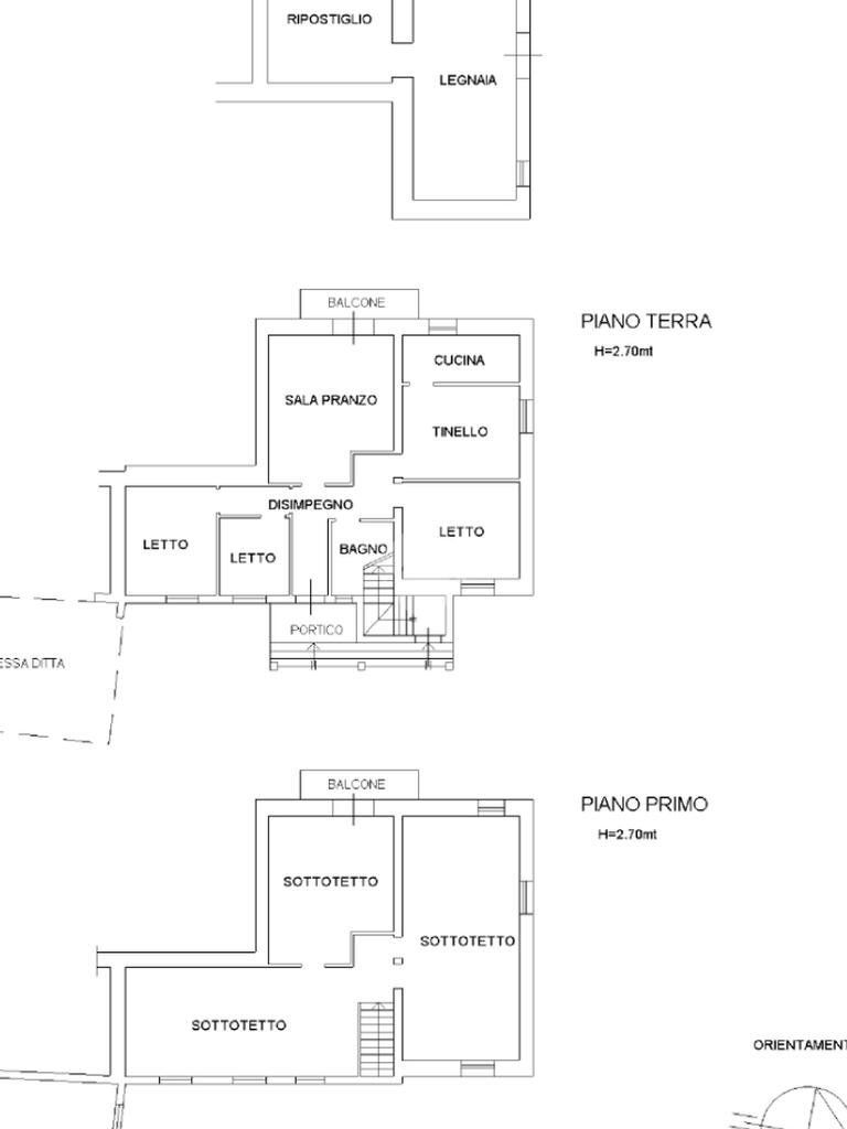 Rustic Via Caduti Libertà, Casina - floor plans 1