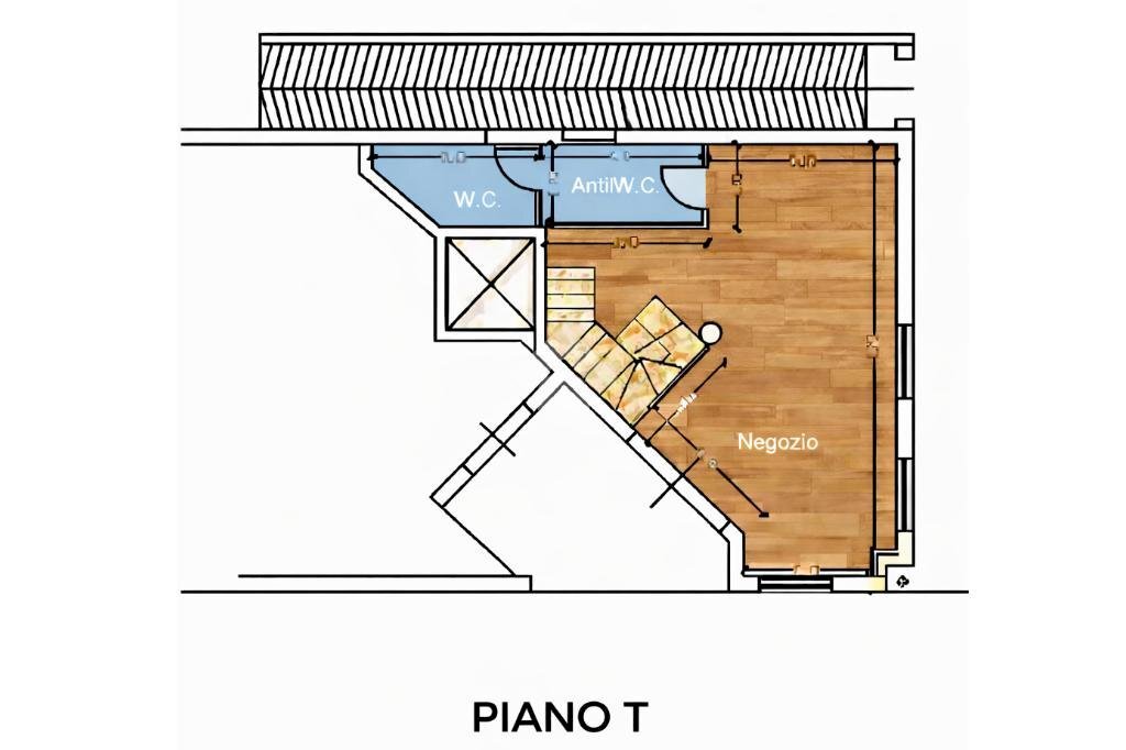 Negozio Via Vilfredo Pareto, Milano - planimetria 1
