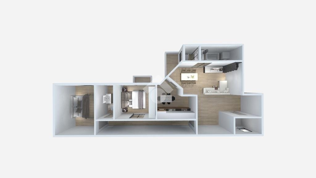 Trilocale Viale Lucania, Milano (zona Corvetto) - planimetria 1