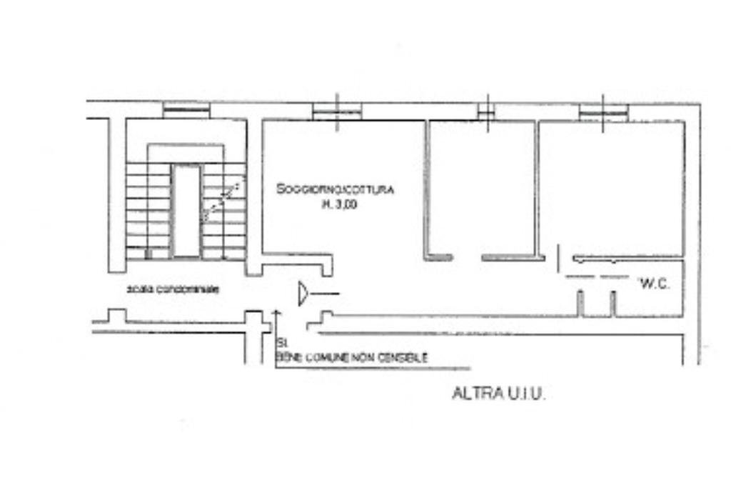 Three-room apartment Via Privata Publio Rutilio Rufo, Milano (neighborhood Affori) - floor plans 1