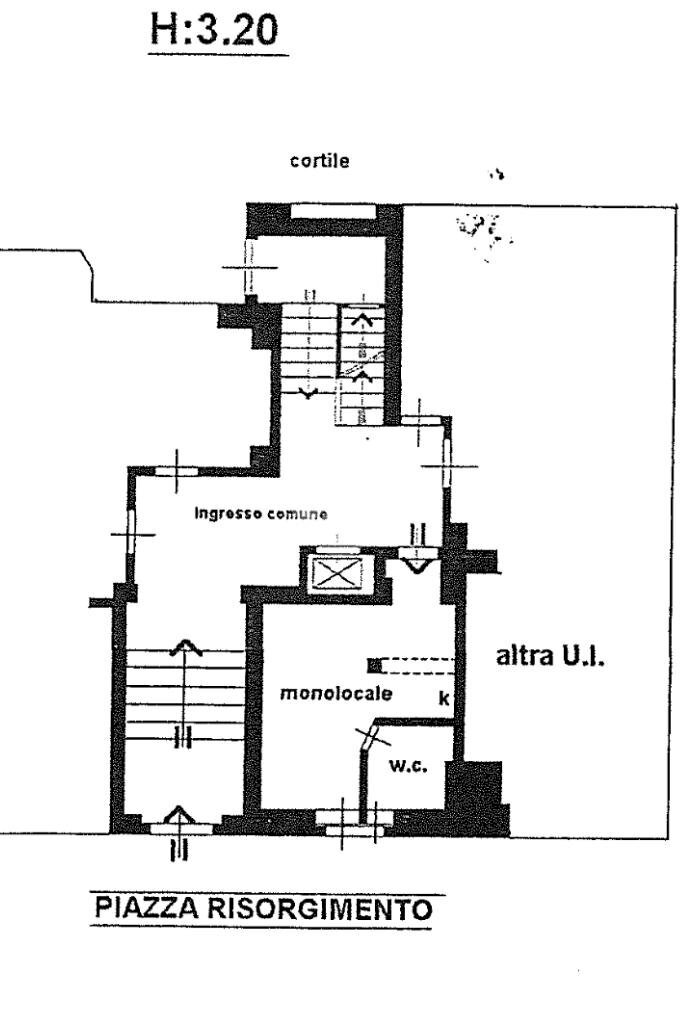 Monolocale Piazza risorgimento, Torino (zona Campidoglio) - planimetria 1