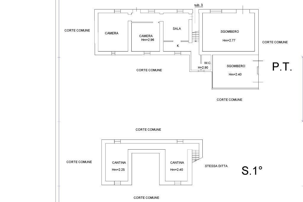 Independent house Strada statale 35 bis dei Giovi, Bosco Marengo - floor plans 1