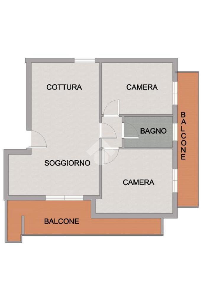 Trilocale Piazza Lombardi, Peschiera Borromeo - planimetria 1