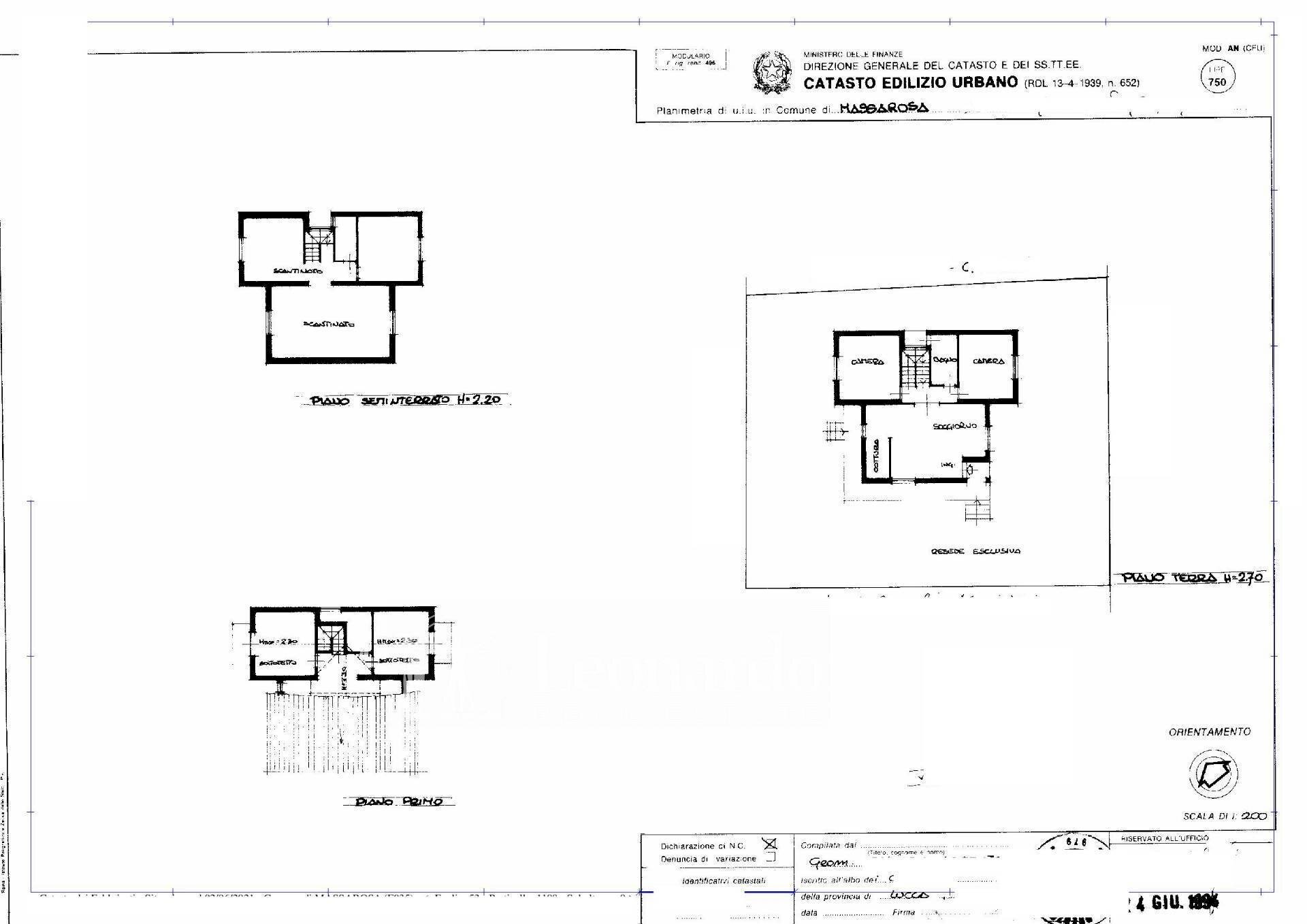 Foto 12 - Villa Via Vittorio Veneto, Massarosa - planimetria 1