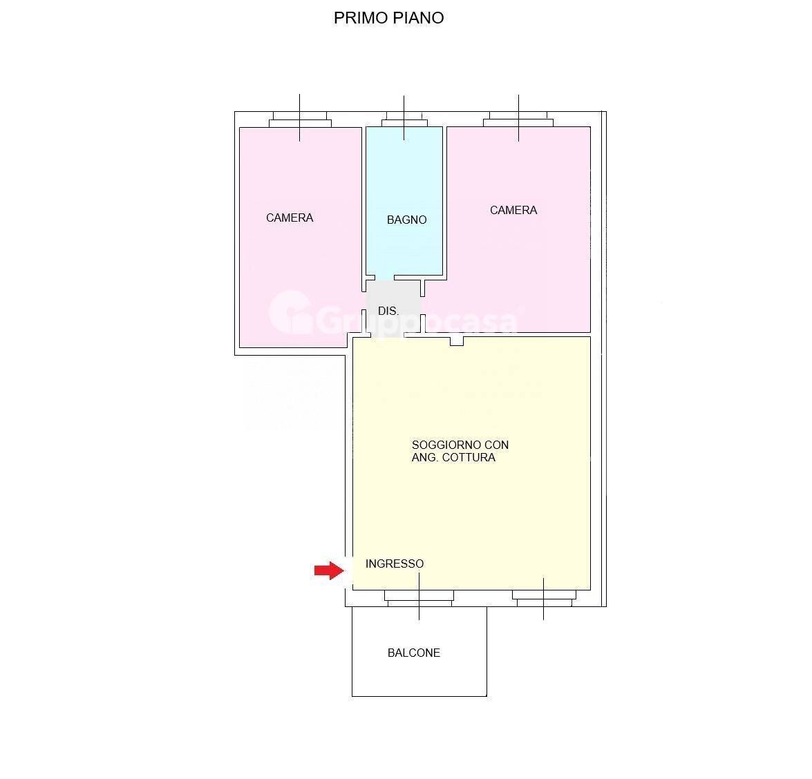 Foto 20 - Trilocale Via Don Sironi
 
1, Robecco sul Naviglio - planimetria 1