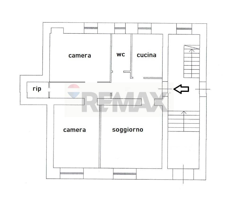Pianta 2D - Four-room apartment Matera - floor plans 1