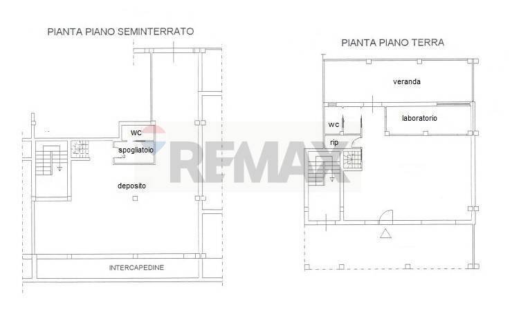 Pianta 2D - Locale Commerciale Matera - planimetria 1