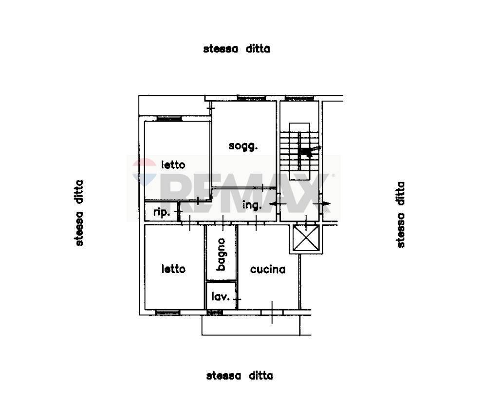 Pianta 2D - Three-room apartment via empedocle
 
4, Caltagirone - floor plans 1