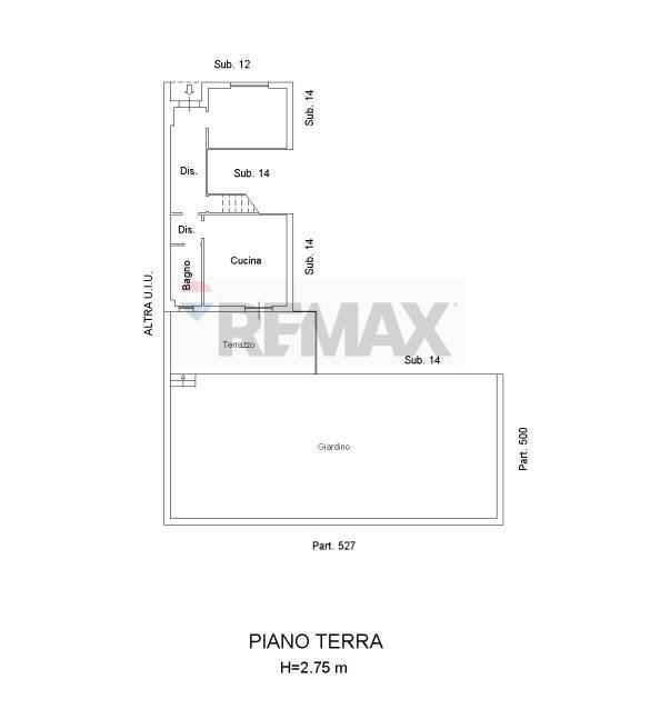 Pianta 2D - Casa semi indipendente Via Antonio de Curtis
 
41, Misterbianco - planimetria 1
