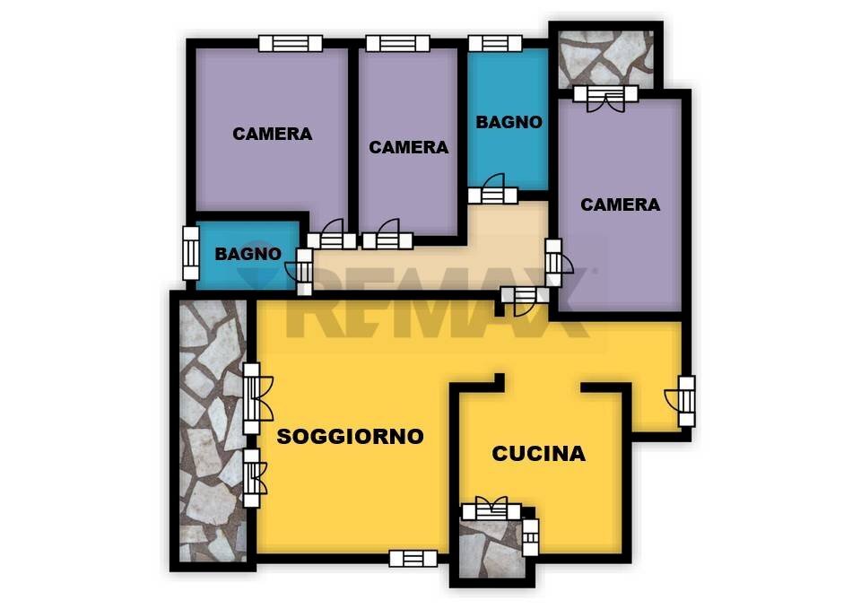 Pianta 2D - Quadrilocale via Luigi Capuana
 
50, Rho - planimetria 1