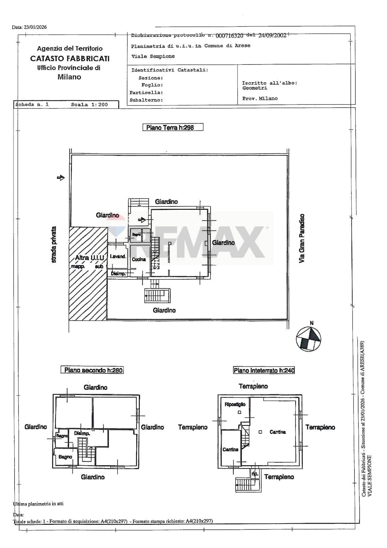 Pianta 2D - Villa Arese - planimetria 1
