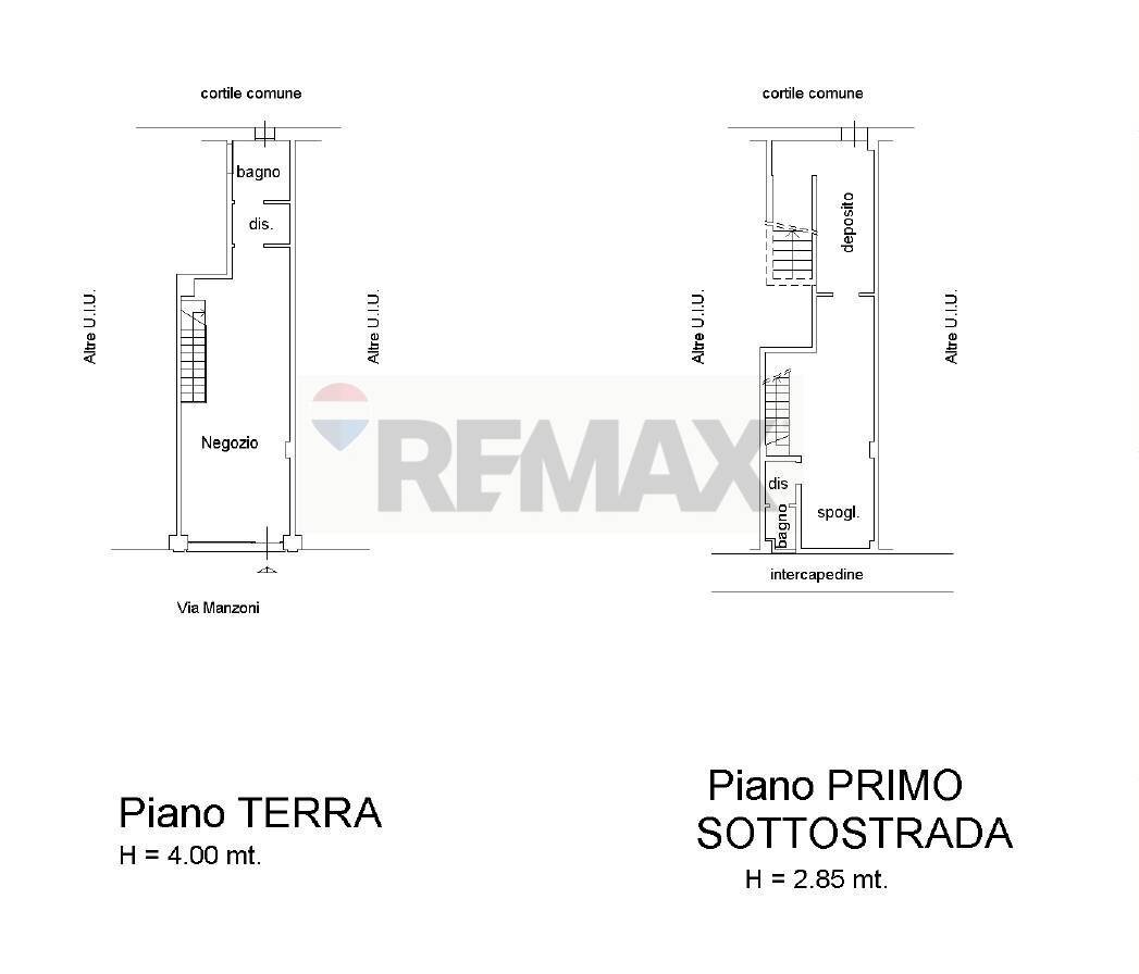 Pianta 2D - Shop via manzoni
 
21, Monza - floor plans 1