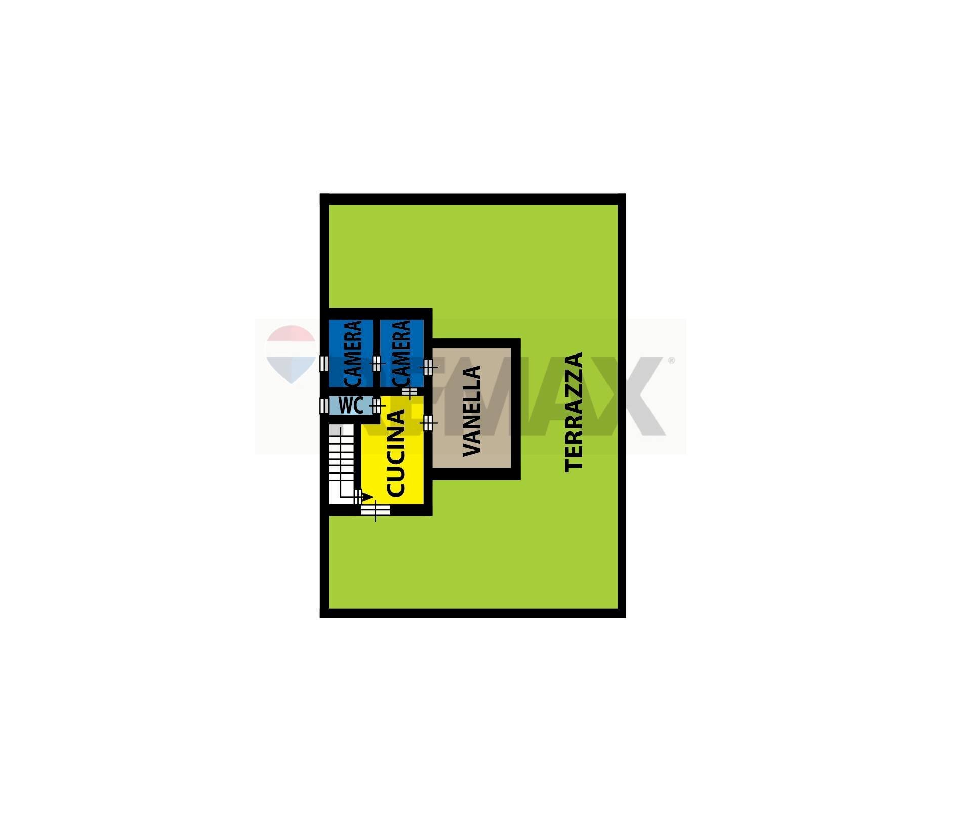 Pianta 2D - Attico Salita della Riccia
 
2, Napoli - planimetria 1