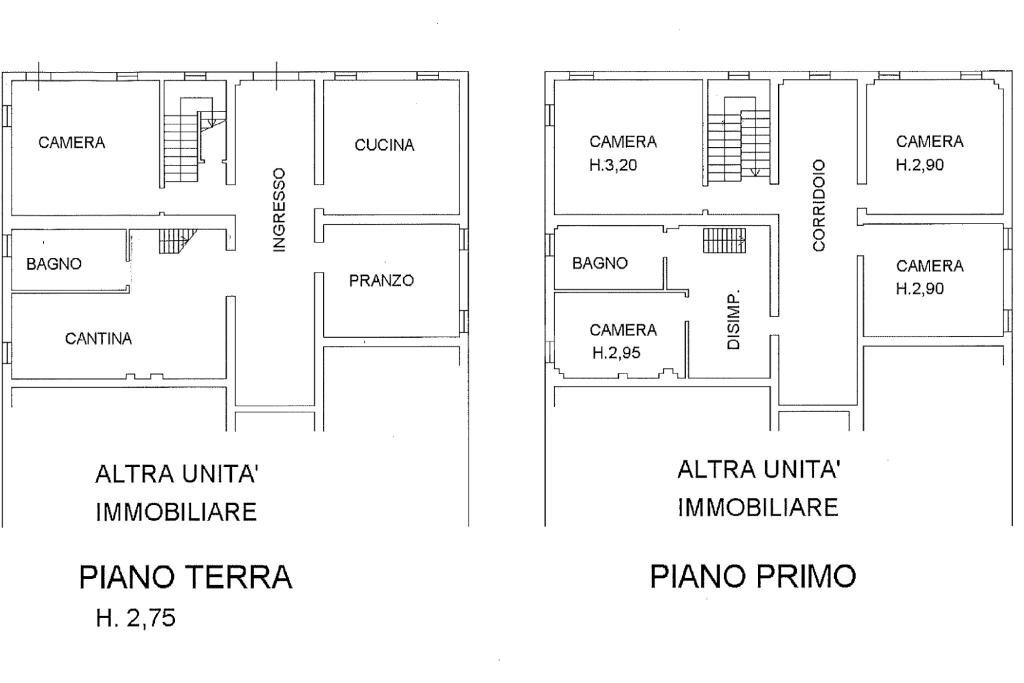 Rustico via Mazzini, Gattatico - planimetria 1