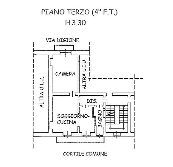 Foto 24 - Bilocale Via Digione
 
19, Torino - planimetria 1