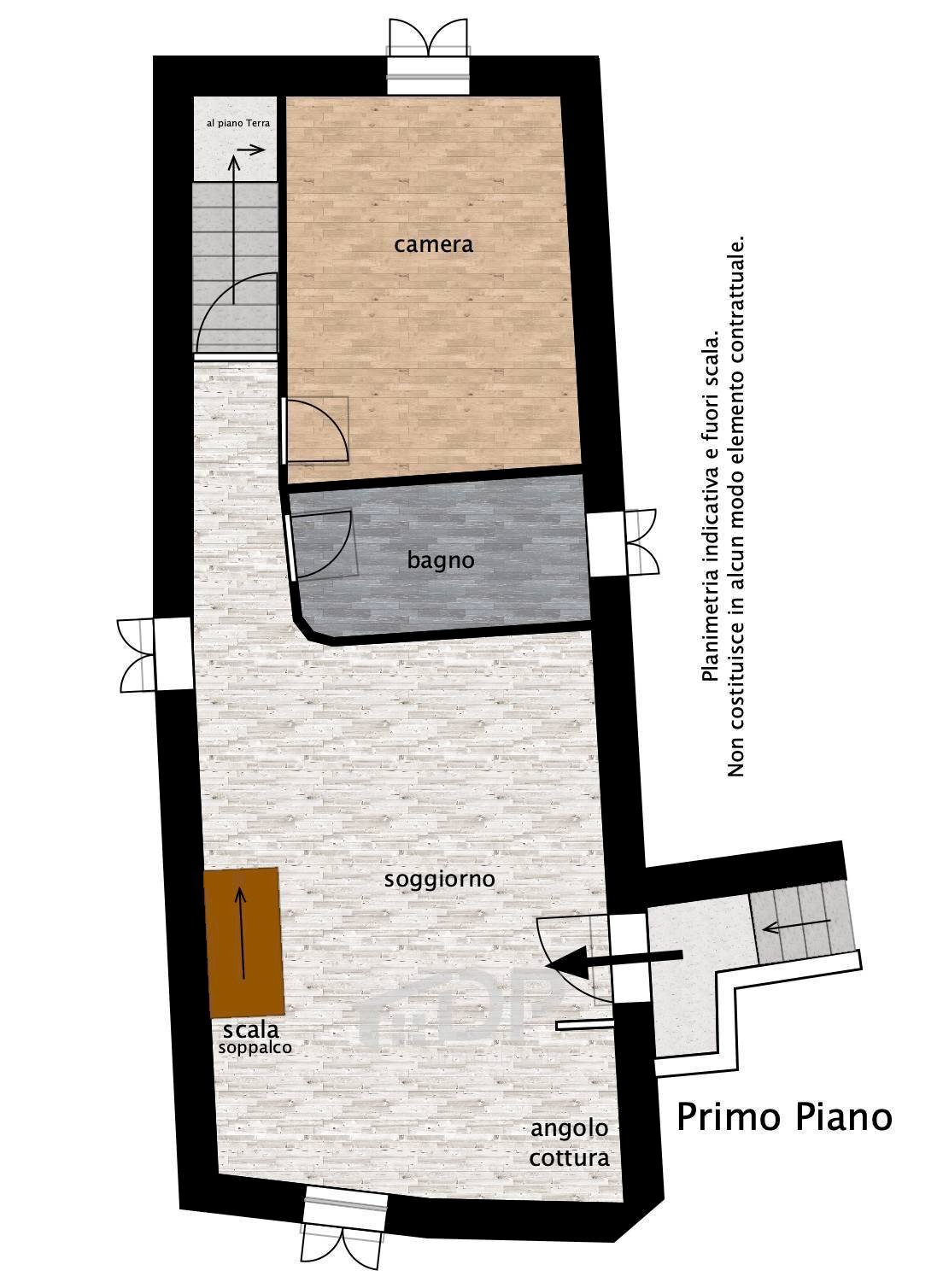 Foto 42 - Trilocale Via dell'Orologio
 
12, Moricone - planimetria 1