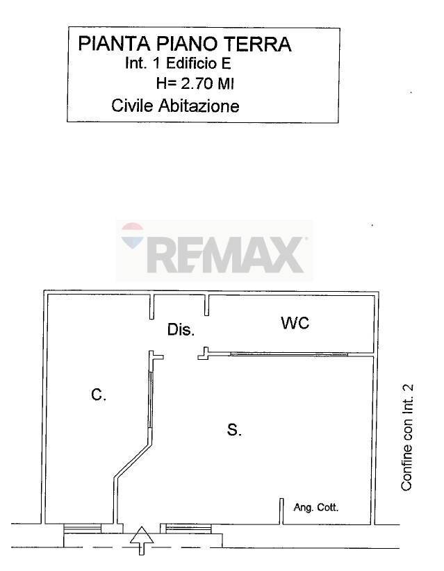 Pianta 2D - Bilocale Via Cassia
 
1172, Roma - planimetria 1