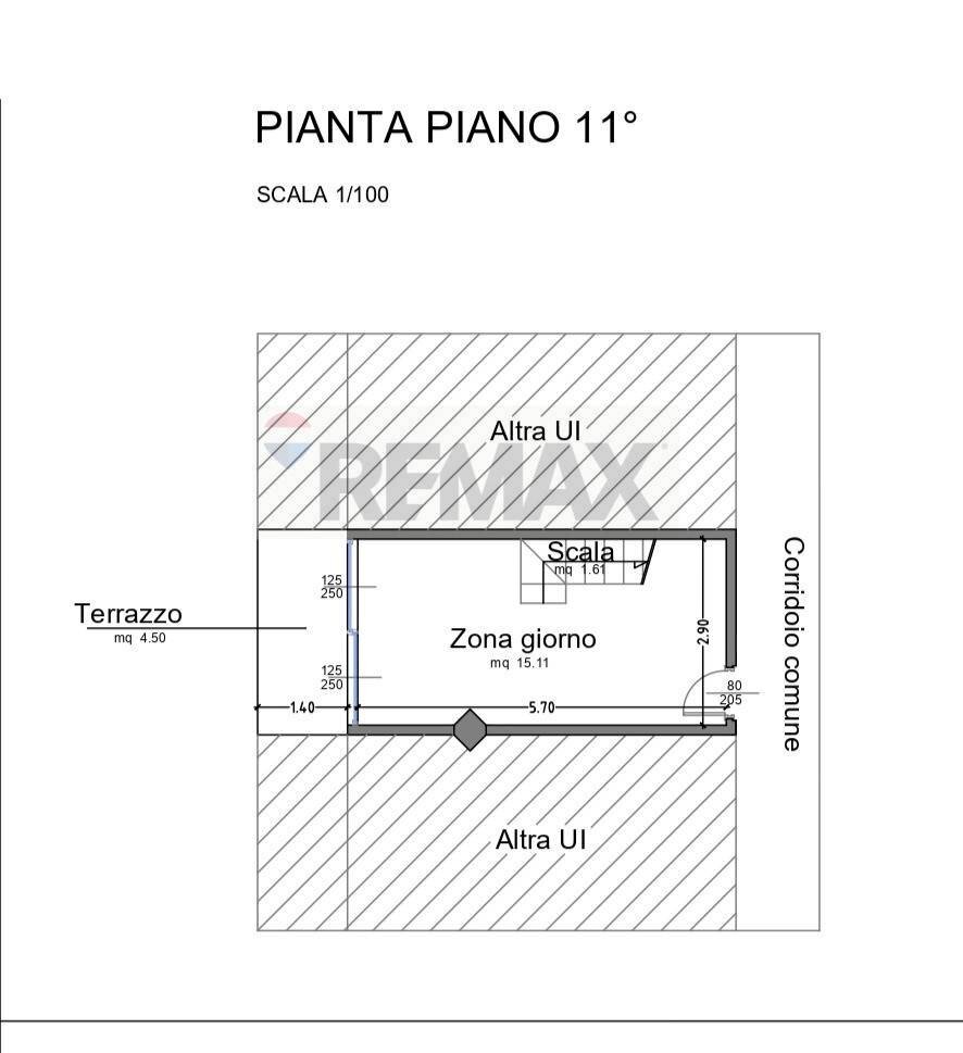 Pianta 2D - Trilocale loc. Marilleva 1500, Mezzana - planimetria 1
