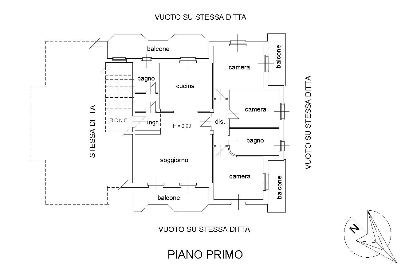 Villa via San Cristoforo, 15, San Michele Mondovì - planimetria 1
