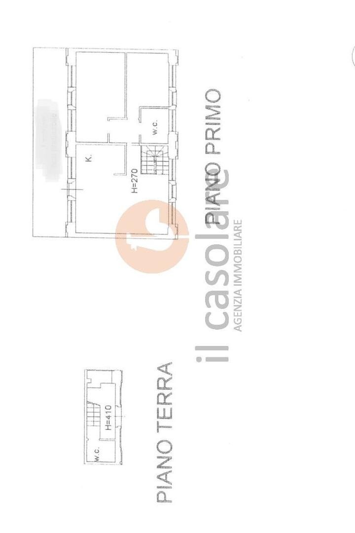 Three-room apartment piazza degli Avveduti, Fano - floor plans 1