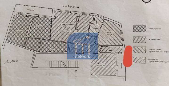 Foto 36 - Quadrilocale via Cavour, Nettuno - planimetria 1
