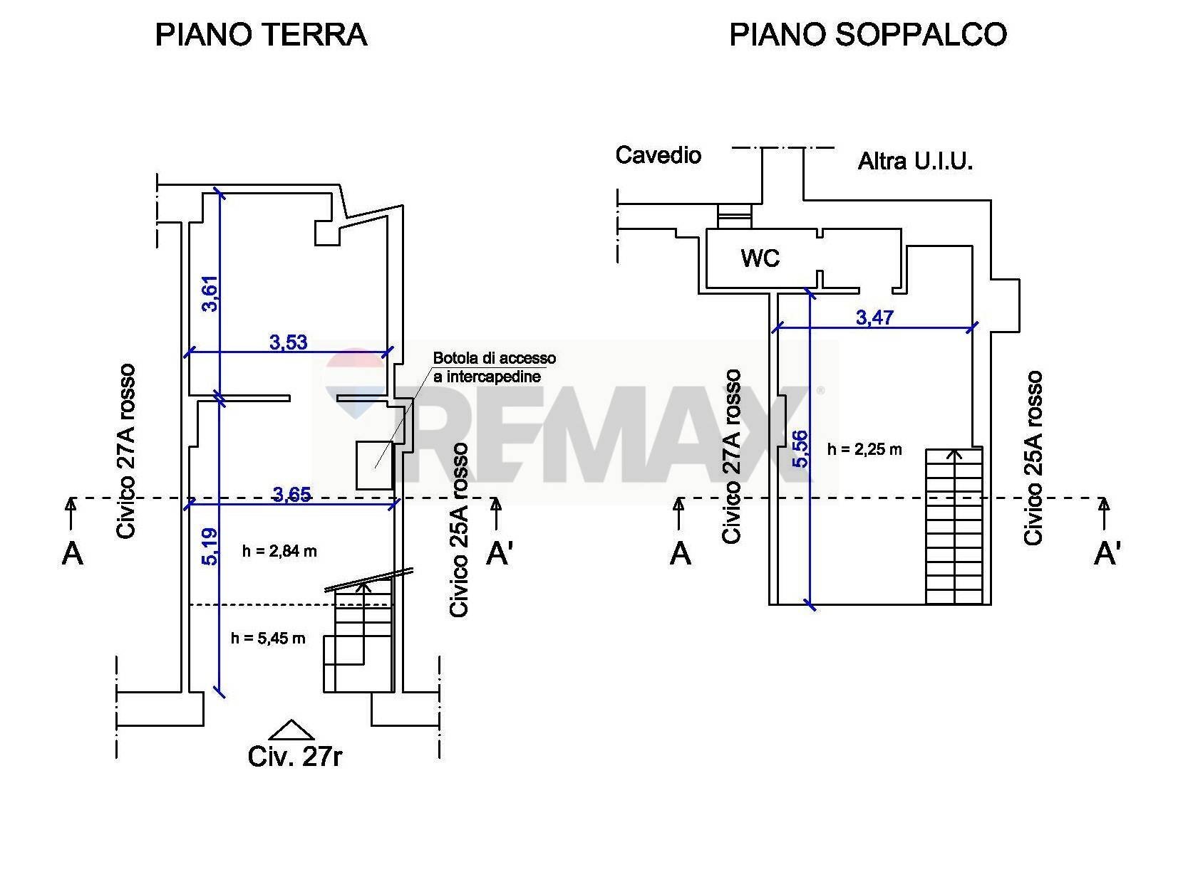 Pianta 2D - Box Via Pietro Toselli
 
27R, Genova - planimetria 1