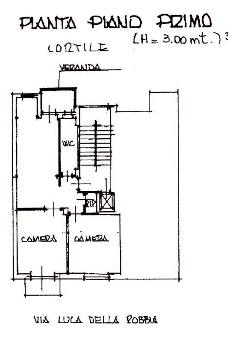 Three-room apartment largo Luca della Robbia, 44, Torino (neighborhood Pozzo Strada) - floor plans 1