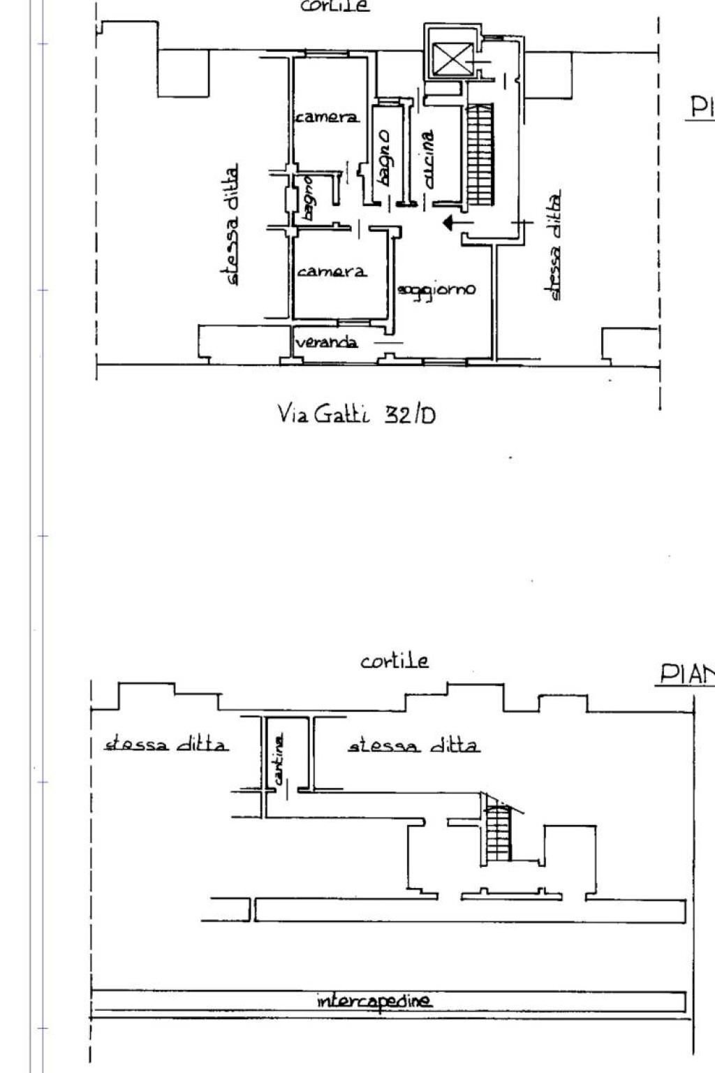 Four-room apartment via Luigi Gatti, 32, Rivoli - floor plans 1