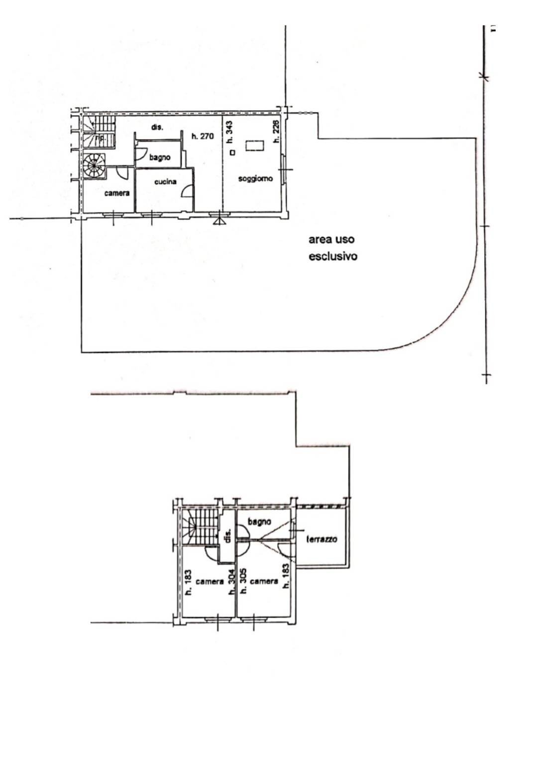 Terraced Villa strada Campo Bo, Parma - floor plans 1