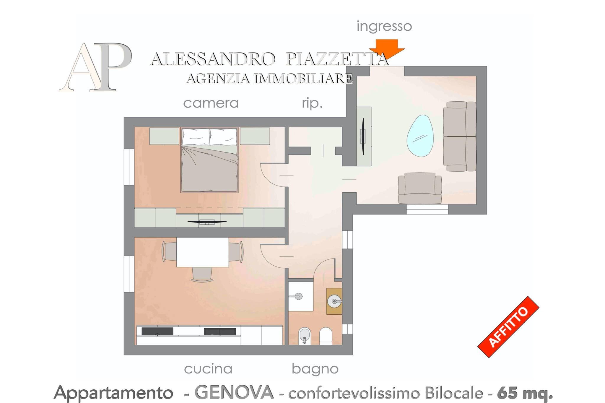 Appartamento Genova (zona Sampierdarena) - planimetria 1