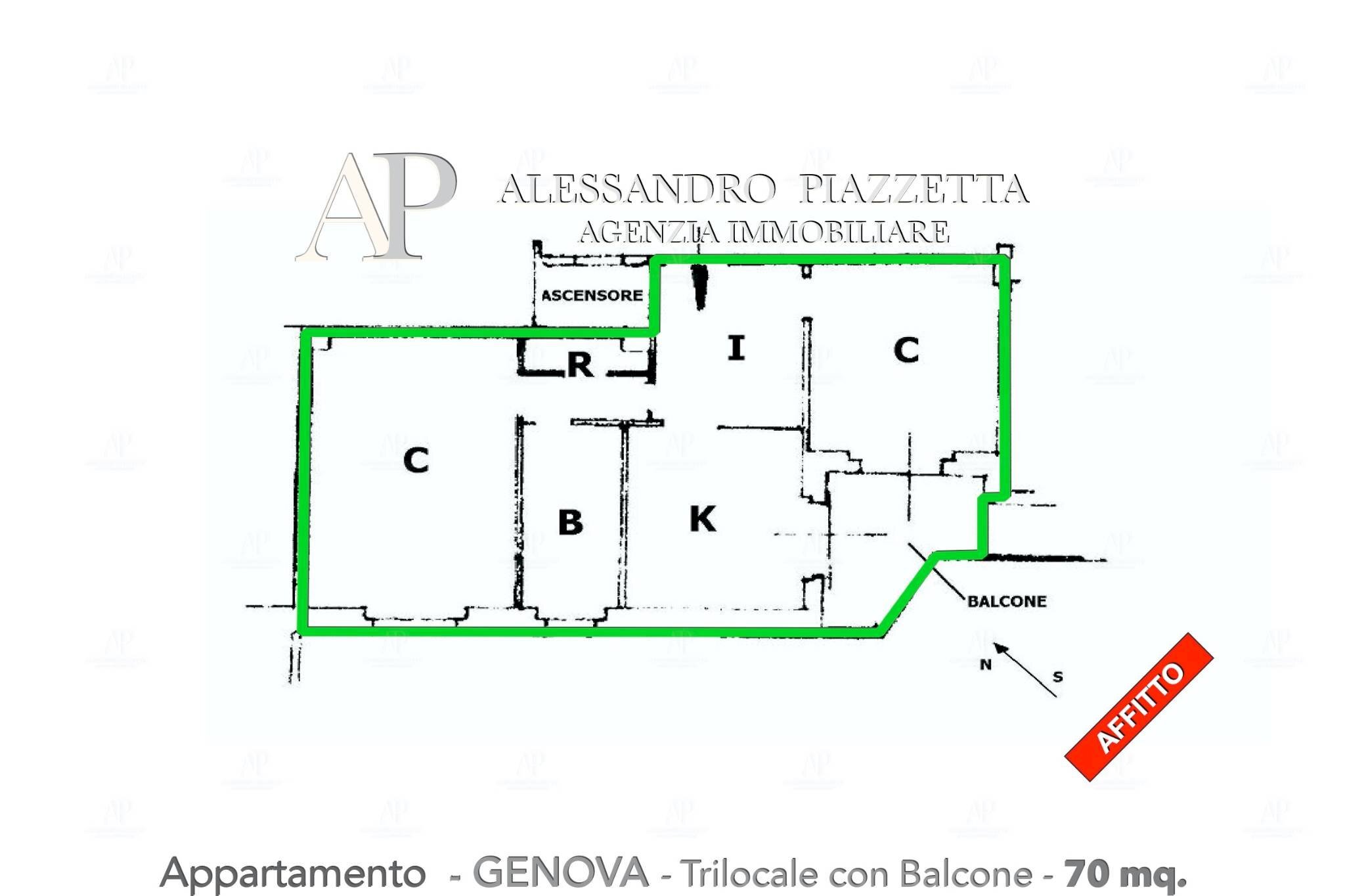 Appartamento Genova (zona Sampierdarena) - planimetria 1