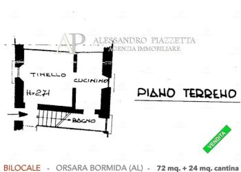 Planimetria - Casa indipendente Orsara Bormida - foto 21