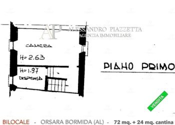 Planimetria - Casa indipendente Orsara Bormida - foto 22
