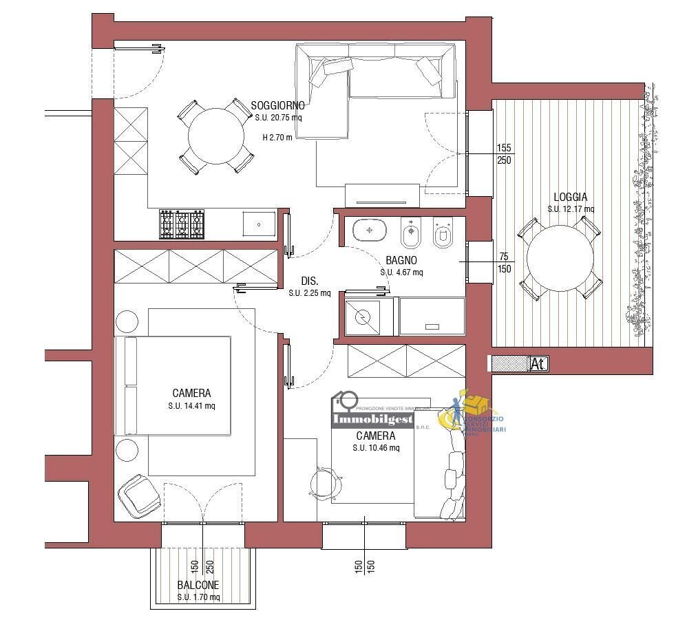 TRILOCALE PICCOLO.JPG - Trilocale Via Nicola Calipari, Parma - foto 1