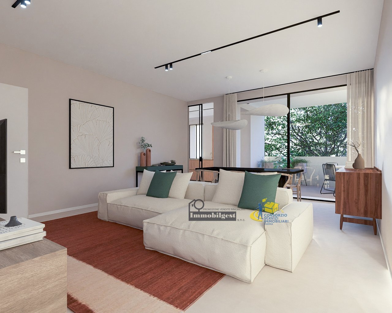 Quadrilocale living 01.jpg - Four-room apartment Via Nicola Calipari, Parma - photo 1