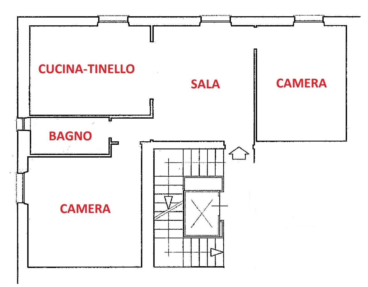 PLANIMETRIA DESCRITTIVA.jpg - Apartment Corso Alessandro de Stefanis 42, Genova (neighborhood Staglieno) - floor plans 1