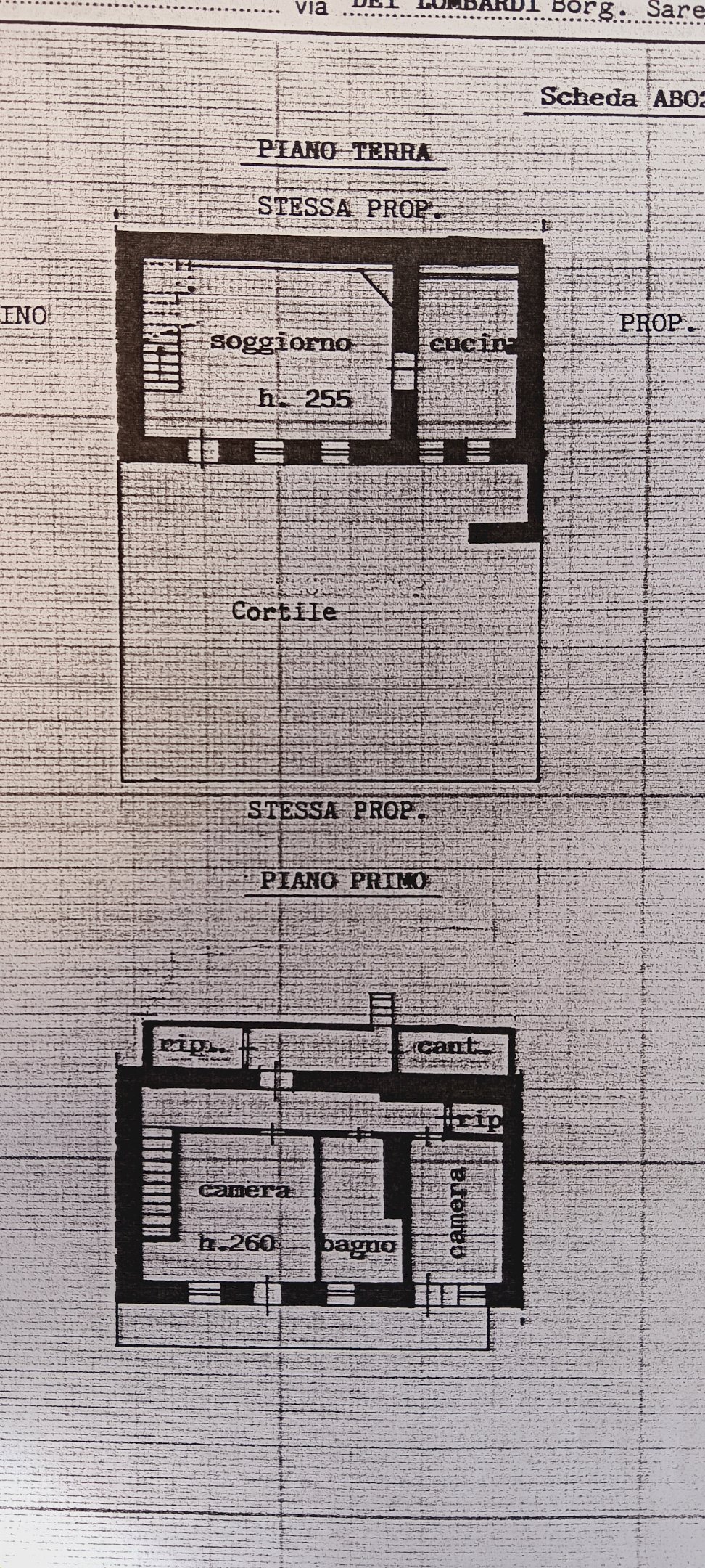 Rustico Via dei Lombardi, Sanfront - planimetria 1