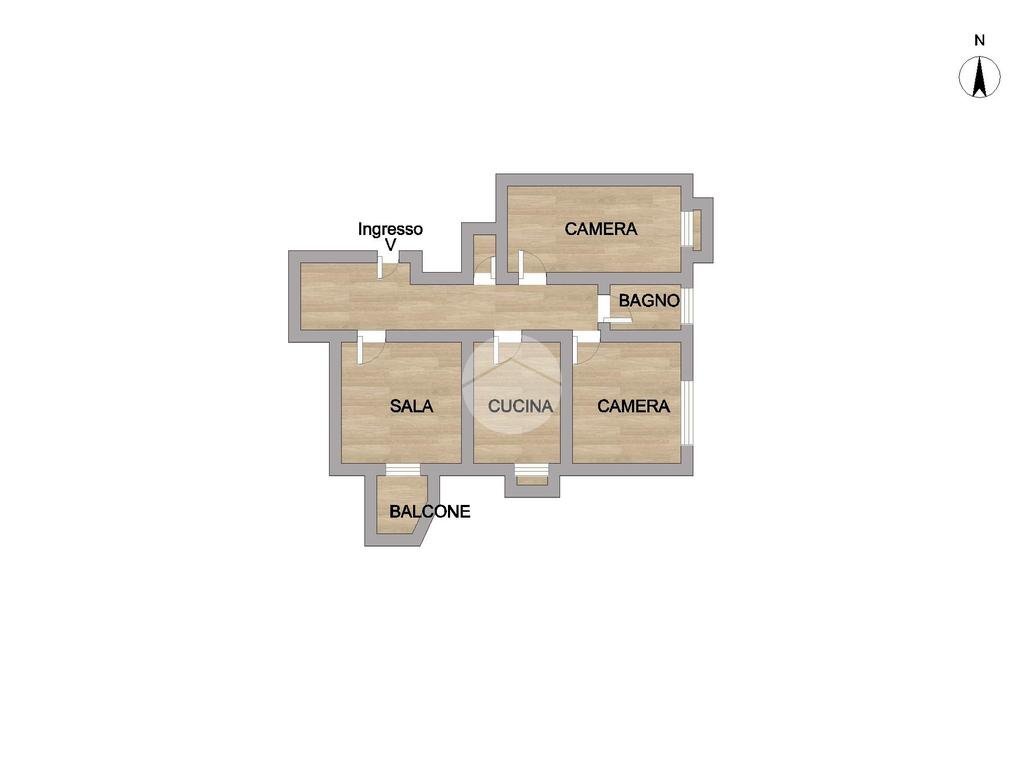 Four-room apartment Via ramellina, Genova (neighborhood Prà) - floor plans 1